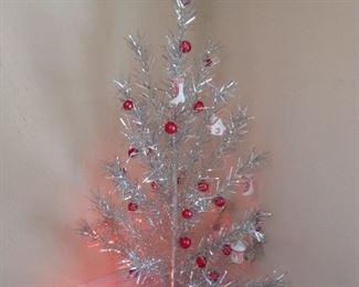 Aluminum Christmas Tree and Color Wheel 