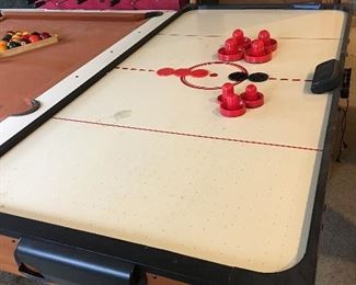 Air hockey table. Works great and is really quiet