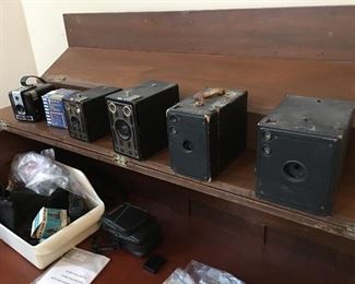 Vintage box cameras
