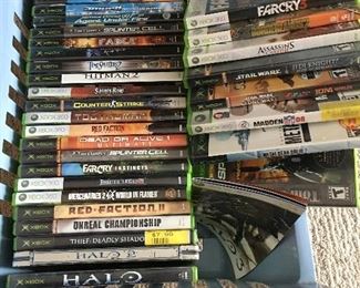 About 50 XBOX games