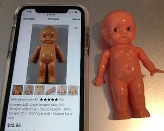 Irwin kewpie plastic baby doll