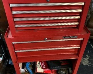 "CRAFTSMAN" Red Metal Tool Cabinet