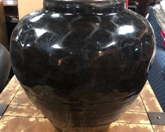 Large Dripped Bottom Handmade Pottery
