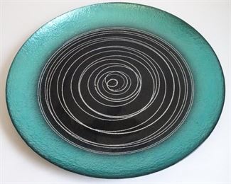 Art glass platter