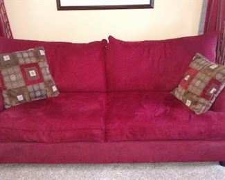 Microsuede sleeper sofa