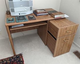 $50  Small desk and filing cabinet