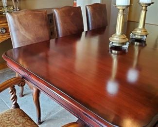 Close up of Ralph Lauren Dining Room Table