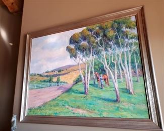 Framed Oil Painting by La Jolla Famed Artist, "Andrea Gaye"