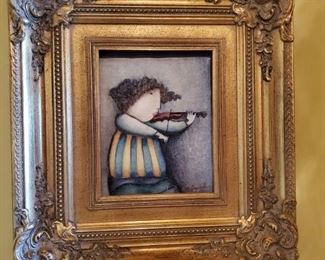 Gold, Ornately Framed Art 