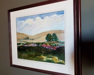 Framed Art of Valley & Hills