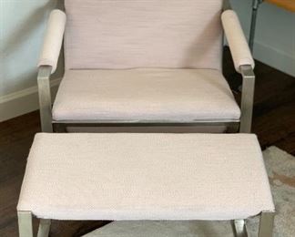 1 West Elm Bower Lounge Chair w/ Ottoman #2 20775475wer 4990805	Chair: 33x28x33in. Ottoman: 15x28x16in HxWxD
