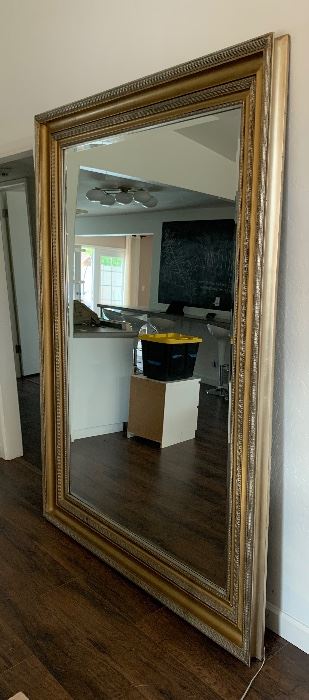 Oversized Gold Frame Entryway Mirror	86x62x4in	HxWxD
