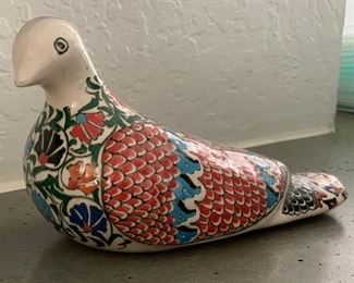 Turkish Ceramic Pigeon Selcuk Cini #2	
 