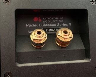 Anthony Gallo Nucleus Classico Series II Speakers PAIR	13.5x7x11.5in	HxWxD
