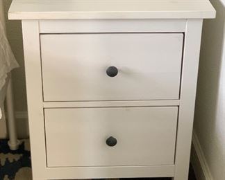 White Finished Nightstand		
