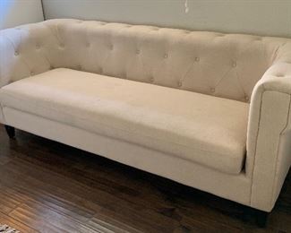 AS-IS Tufted Linen Sofa	29x79x30in	HxWxD
