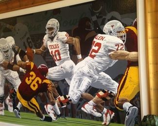 Rick Rush's paintings hold on to unforgettable moments ---- those split seconds that spell the difference between a win or a loss.