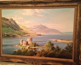 Gorgeous framed oil of Scotland by Artist W. McGregor