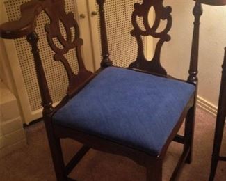 Unique antique corner chair