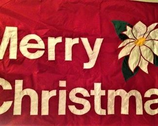 "Merry Christmas" banner
