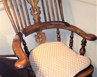 One of two Windsor chairs