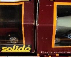 Two of the many die-cast model cars