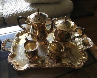 Gold plated coffee/tea set