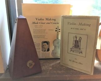 Metronome and Violin making books