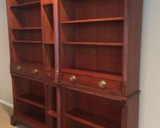 Double bookcase wall unit by Milling Road a division of Baker Furniture
