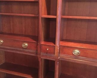 Double bookcase wall unit by Milling Road a division of Baker Furniture