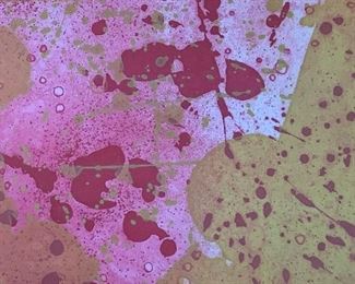 Abstract art by artist Sam Francis . Signed and numbered 13/45