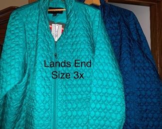 Land's End ladies jackets; size 3x. There are more of these in the closet and some have tags 
