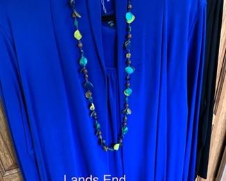 Land's End two-piece top in a stunning shade of colbalt blue in size 3X 