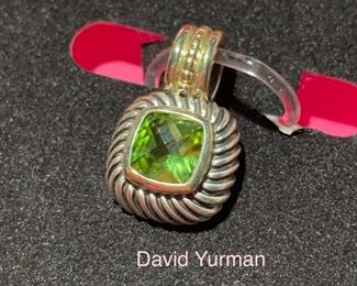 David Yurman 14k and sterling pendant 