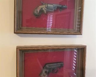 Derringer (bottom of pic) Remington Elliot Ring trigger (Rare Gun)