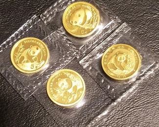 24k Gold Panda Coins
