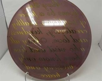 Engraved display plate