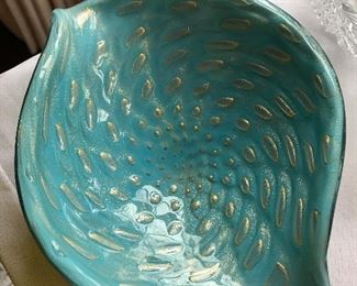 Murano Style Decorative Glass Bowl