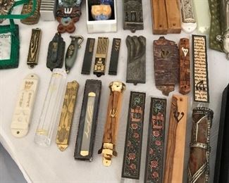 Large Assortment of Mezuzahs