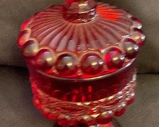 Ruby Red Candy Dish
