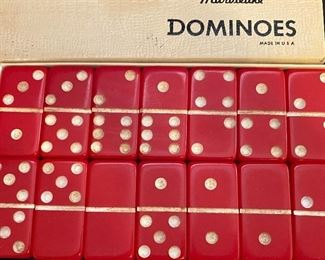 Marblelike Dominoes Red Super Thick