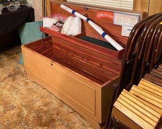 Lane Cedar Blanket Chest, Lace, Hand Crafted Playing Cards Stands