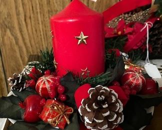 Christmas Decor with Candle