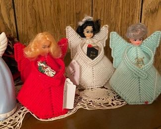 Hand Crafted Needlepoint Angel Dolls