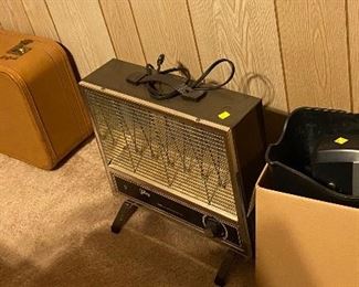 Vintage Luggage, Floor Heater, Paper Shredder