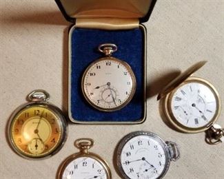 antique pocket watches...several non working
