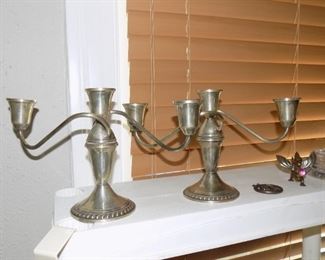 sterling candleabra