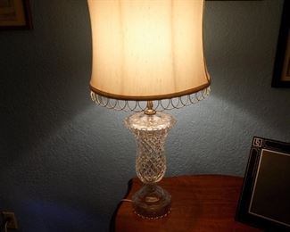 antique crystal lamp