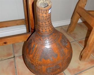 another hand carved gourd