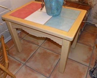 tile inlay end table